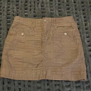 Sonoma Brown Mini Skirt with Pocket Details